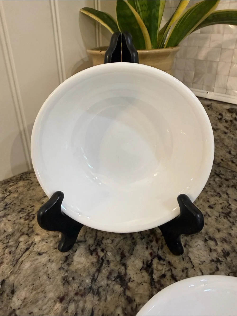 Corelle Winter Frost White Plain White Soup Cereal Bowls Set of 4